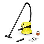 Karcher WD2 Cylinder Wet and Dry Vacuum Cleaner for General Cleaning, 4m Cable, 220 → 240V ac, UK Plug