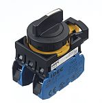 Commutateur sélectionneur Idec série IDEC CW 3 positions 2 N/O, Vis 22mm