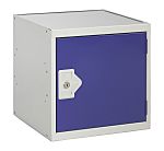 RS PRO 1 Door Steel Blue Storage Locker, 380 mm x 380 mm x 380mm