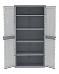 RS PRO 2 Door PP Floor Standing Storage Cabinet, 1800 x 897 x 537mm