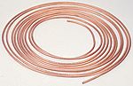 RS PRO 77 bar 10m Long Copper Pipe, 9.5mm Outer Diam. Copper
