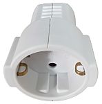 RS PRO German Mains Sockets, 16A White, Cable Mount Screw, 250 V