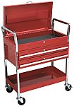 RS PRO 2 drawer Wheeled Tool Trolley, 985mm x 410mm x 815mm