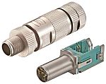 HARTING Circular Connector, 8 Contacts, Cable Mount, M12 Connector, Plug, Male, IP65, IP67, preLink Series