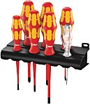 Wera Phillips; Pozidriv; Slotted Insulated Screwdriver Set, 7-Piece