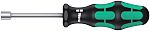 Wera Hexagon Nut Driver, 10 mm Tip, 80 mm Blade, 192 mm Overall