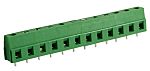 Svorkovnice PCB, rozteč: 7.5mm, počet řad: 1, počet kontaktů: 12, orientace těla: Rovný, Průchozí otvor, Zelená