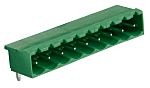 RS PRO, 5.08mm Pitch, 9 Way, Right Angle, Pluggable Terminal Block, Header, Through Hole, Solder Termination