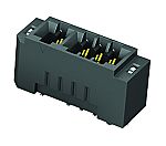 Samtec MEC2 Series Female Edge Connector, Surface Mount, 60-Contacts, 2mm Pitch, 2-Row, Solder Termination