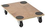 Base rodante RS PRO, Madera, carga 240kg, plataforma de 760mm, x 460mm, altura 135mm