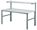 RS PRO TPH918 ESD Workbench, 300kg Max Load, Adjustable Height, 650 → 900 mm, 1080 → 1550 mm x 1800mm x