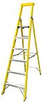 RS PRO Fibreglass 6 steps Step Ladder, 1.41m platform height