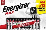 Energizer MAX Alkaline, Zinc Manganese Dioxide AAA Batteries 1.5V