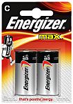 Baterie C Energizer MAX 1.5V Alkalická LR14 8Ah Energizer