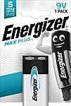 Energizer Energizer MAX PLUS Alkaline, Zinc Manganese Dioxide 9V Battery PP3