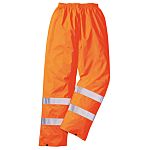Pracovní kalhoty Unisex velikost XXXL v pase, délka nohavice 31in, Oranžová, vodotěsné, Polyester