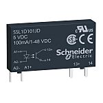 Schneider Electric SSL Series Solid State Relay, 0.1 A Load, PCB Mount, 48 V dc Load, 12 V dc Control