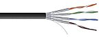 RS PRO, 100m Cat7, Black, U/FTP Shielded, Unterminated LSZH Sheath