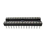 RS PRO 2.54mm Pitch Vertical 28 Way, Through Hole Turned Pin IC Dip Socket, 3A