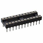 RS PRO 2.54mm Pitch Vertical 22 Way, Through Hole Turned Pin IC Dip Socket, 3A