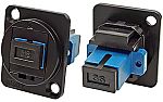 Conector de fibra óptica SC RS PRO, de color Negro, Modo Único, Símplex, p. inserción 0.3dB