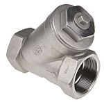 S/steel Y strainer,1 1/4in BSPP F-F