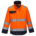 Portwest MV35 Orange/Navy Unisex Hi Vis Jacket, M