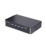 StarTech.com 4 Port USB DisplayPort KVM Switch, 3.5 mm Stereo 7680 x 4320 Maximum Resolution