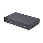 StarTech.com 4 Port 0 USB KVM Switch, 3.5 mm Stereo