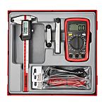 Teng Tools Metric Digital Caliper, Feeler Gauge, Multimeter, Thread Gauge TTDCM Measuring Set