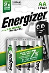 Energizer Energizer Rechargeable AA NiMH Rechargeable AA Battery, 1.3Ah, 1.2V