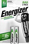 Pila AAA recargable NiMH Energizer, 1.2V, 700mAh, terminal plano