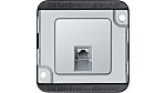 Schneider Electric Grey 1 Gang Electrical Socket, RJ45