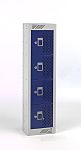 RS PRO 4 Door Blue Locker, 915 mm x 250 mm x 180mm