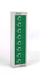 RS PRO 8 Door Green Locker, 915 mm x 250 mm x 180mm