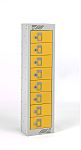 RS PRO 8 Door Yellow Locker, 915 mm x 250 mm x 180mm