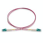 Schneider Electric LC to LC Multi Mode OM4 Fibre Optic Cable, 600μm, Magenta, 3m