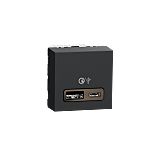 Schneider Electric Anthracite USB Socket, 3.4A, USB A, USB C