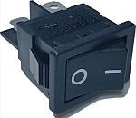 RS PRO DPST, (On)-None-Off Rocker Switch Panel Mount