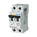 Eaton RCBO, 10A Current Rating, 2P Poles, 100mA Trip Sensitivity, Type A, Type C, FRBdM Range