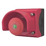 Push Emergency Stop Push Button - 1N/O+1N/C, Plastic, Red, SOLAR OFF, IP67, IP69K