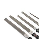 Crescent 6 in, 8 in, 10 in, Bastard, Flat File Handle With Soft-Grip Handle