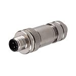 RS PRO Industrial Circular Connectors, 4 Contacts, Cable, M12 Connector, Plug, Male, IP67
