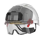 JSP EVO VISTAlens White Safety Helmet , Adjustable, Ventilated