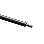 RS PRO Halogen Free Heat Shrink Tubing, Black 12.7mm Sleeve Dia. x 100cm Length 2:1 Ratio