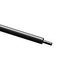 RS PRO Heat Shrink Tubing, Black 1.6mm Sleeve Dia. x 100cm Length 2:1 Ratio