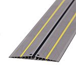 RS PRO 2m Grey/Yellow EV Cable Cover, 18mm Inside dia.