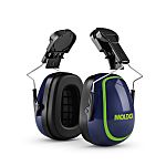 Moldex MX7 Listen Only Dielectric Earmuffs with Helmet Attachment, 31dB, Noise Cancelling Microphone