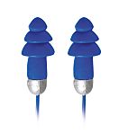 Moldex Rockets Full Detect Series Blue Reusable Corded Ear Plugs, 27dB Rated, Metal Detectable, 1Pair Pairs