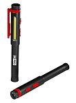 RS PRO LED Pen Torch Black, Red - Rechargeable 300 lm, 171 mm